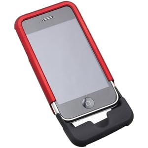 AmazonBasics Shell-Case for iPhone 3G, 3GS (Red/Black)
