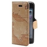 Conquistador iPhone 5 Case mit Leder Landkartevon "ArktisPRO"