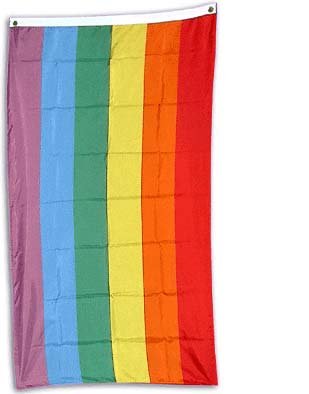 3ft x 5ft Rainbow Flag - Printed Polyester
