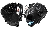 <ソフトボール/レディース用グラブ>SSK エッジアイ オールラウンド用 ブラック 2008NEWモデル EYS8100-90-L