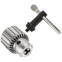 Llambrich CY Plain Bearing Heavy Duty Threaded Mount CK4 Keyed Drill Chuck, 3/8"-24 Mount, 1-1/2" Chuck Diameter, 1/64"-1/4" Capacity