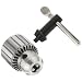 Llambrich CY Plain Bearing Heavy Duty Threaded Mount CK4 Keyed Drill Chuck, 3/8"-24 Mount, 1-1/2" Chuck Diameter, 1/64"-1/4" Capacity