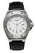 Watch White Face / Black Leather Band