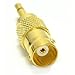 kenable BNC Socket to Composite 3.5mm Male Jack Plug Adapter Gold