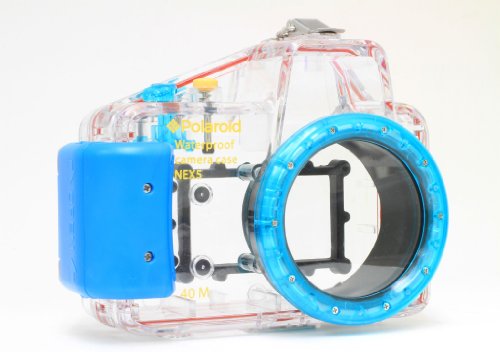 Polaroid Dive Rated Waterproof Underwater Housing Case For Sony Alpha NEX-5 Digital Camera WITH A 16mm Lens