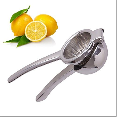 Food Grade Stainless Steel Lemon Lime Orange Manual Squeezer Hand Press Citrus Juicer & Free Fruit Peeler
