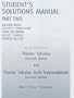 Student Solutions Manual Part 2 for Thomas' Calculus (Pt. 2)