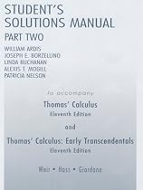 Thomas' Calculus: Student's Solutions Manual Pt. 2