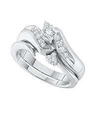0.25CTW DIAMOND ROUND CENTER BRIDAL SET