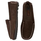 L.B. Evans Darren Chocolate Moccasin-Style Slippers by L.B. Evans