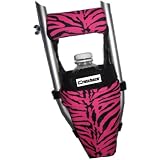 Crutcheze Pink Zebra Crutch Bag, Pouch, Pocket, Tote Washable Designer Fashion Orthopedic Products Accessories
