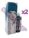 Stargazer Semi-Permanent Hair Colour Dye x 2 Packs UV Turquoise Blue Rinse