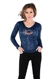 Chicago Bears Women's Burnout Team Long Sleeve Thermal - by Alyssa Milano