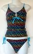 Juniors - South Beach 2 PC Tankini Swimsuit/String Bottom. By HEAT Swimwear. Fully Lined. Adjustable straps and ties. Sizes SM-XL.