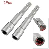 Buy 1 4 Shank 7mm Hexagon Socket Spanner Hex Nut Driver Bit 2Pcs by uxcell