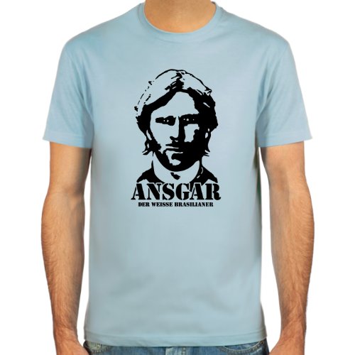 T-Shirt Ansgar Brinkmann ::: Farbauswahl: skyblue, sand, weiß oder deepred ::: Größen: S-XL ::: Fußball-Kult