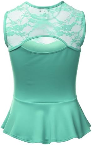 J.TOMSON PLUS Womens Sleeveless Peplum Top Plus Size MINT X-LARGE