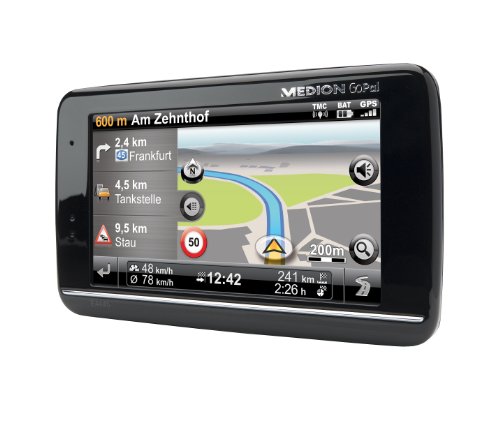 Medion GoPal E4445 M20 EU+ Tragbares Navigationssystem (10,9 cm (4,3 Zoll) Touchscreen, Kartenmaterial EU, Bluetooth, TMC Pro)