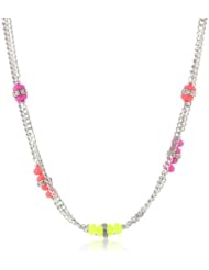 Steve Madden Multi-Colored Faceted Bead Long Necklace, 37"