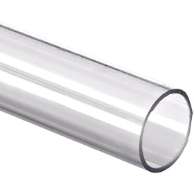 Polycarbonate Tubing, 1/4" ID x 3/8" OD x 1/16" Wall, Clear Color 36" L