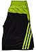 adidas Climalite Athletic Shorts in Dark Gray and Safety Yellow (Small/8)