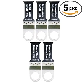 Fein 6-35-02-147-02-1 1-1/8-Inch SuperCut Bi-metal E-cut Blade, 5-Pack