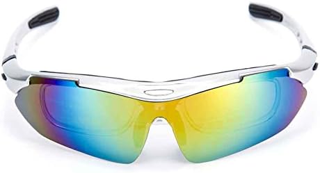 Polarized Sports Sunglasses, Outdoor Sun Glasses with 5 Interchangeable Lenses for Men Women Running, Fishing, Racing, Skiing, Climbing, Trekking or other outdoor activities enthusiasts