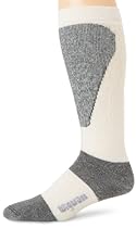 Wigwam Men's Snow Sirocco Knee High Performance Ski Sock,, White, Medium
