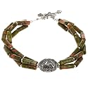Handmade Unakite Jasper Bracelet