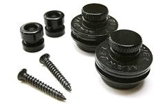Guitar Strap Locks: Black Ultra-safe Strap Lock system for Guitar and Bass