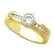 14K Yellow Gold Diamond Engagement Ring - 0.65 Ct.
