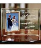 Personalized Wedding Gifts - Beveled Glass Invitation Frames - 5x7
