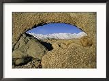 Natural arch in the Alabama Hills Framed Art Poster Print by Marc Moritsch, 29x21
