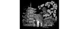 Famous Places Engraving Art Kit - Kyoto Temple