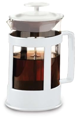 Primula Cafe Color 6 Cup Coffee Press, White