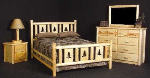 Viking Log Furniture Montana Bed Panel Bed