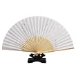 Folding Fan, Silk Hand Fan - Catkin and Sakura Printed, Gift Idea