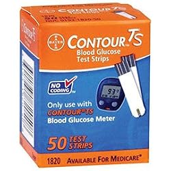 Bayer Contour TS Diabetic Test Strips - 50 Strips (Mail Order)