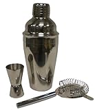 Global Decor Stainless Steel Martini Shaker Set