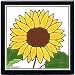 FLOWER-TRIVETS-WALL PLAQUES-SUNFLOWER TILE by Besheer Art Tile, Bedford, New Hampshire, U.S.A.