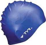 TYR Wrinkle-free Silicon Swim Cap Blue MS0025