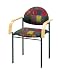 Grand Rapids Chair 1800-19AW Diana Euro Wood Arm Chair