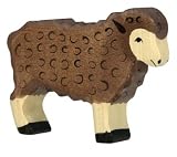 Holztiger Standing Sheep Wooden Figure (Black)IMAGE