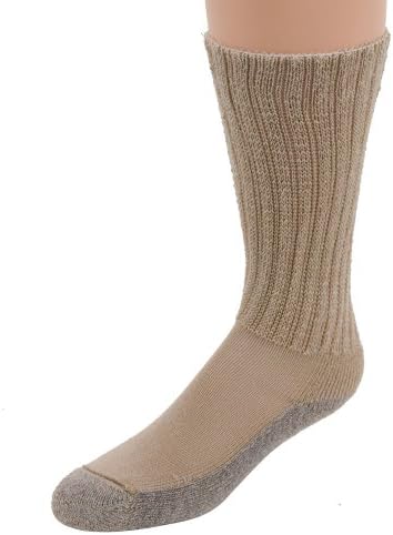 Diabetic Care Crew Socks (Tan, X-Large)