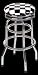 Kitchen & Housewares : On The Edge Swivel Bar Stool - Checkered Flag, Model# 801015
