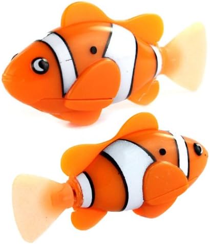 Zhipingshop Hot Sale New 2013 Novel Robo Fish Electric Toy Pet Fish with Aquatic Gift for Kids Children Orange