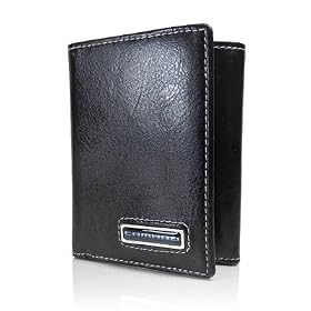 Chevrolet 2010 up Camaro Black Leather Trifold Wallet by Chevrolet Apparel
