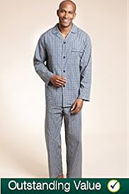 Long Sleeve Checked Pyjamas