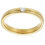 14k Choice of White or Yellow Gold Burnished Diamond Ring (.07 cttw, H-I Color, I1-I2 Clarity)