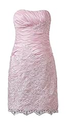Strapless Lace Sheath Homecoming Dress/Wedding Party Dress 